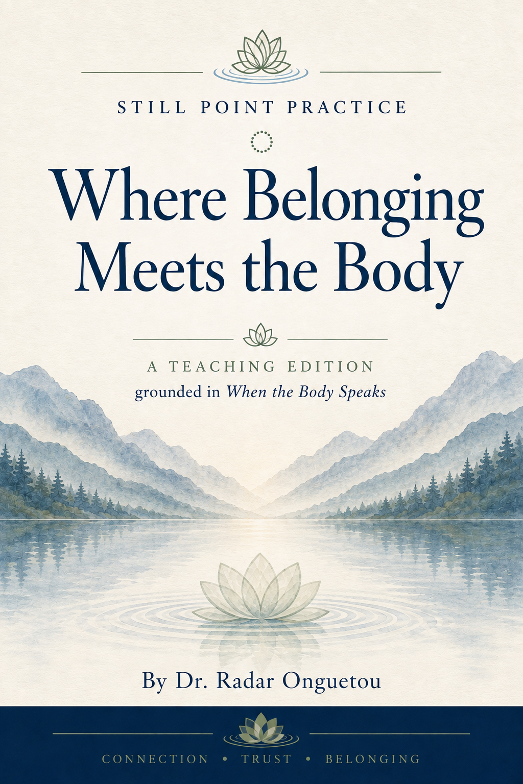 Cover of the forthcoming teaching edition Where Belonging Meets the Body